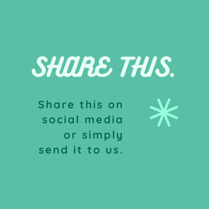 Share this on social media or simply send it to us